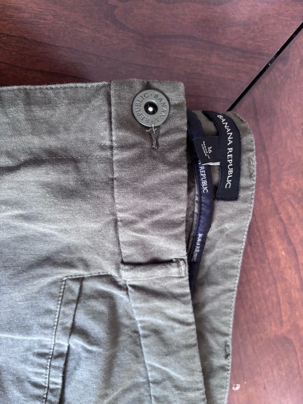 Banana Republic Olive Green Boot Cut Pants